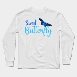 Cute Butterflies Design - Sweet Butterfly Long Sleeve T-Shirt